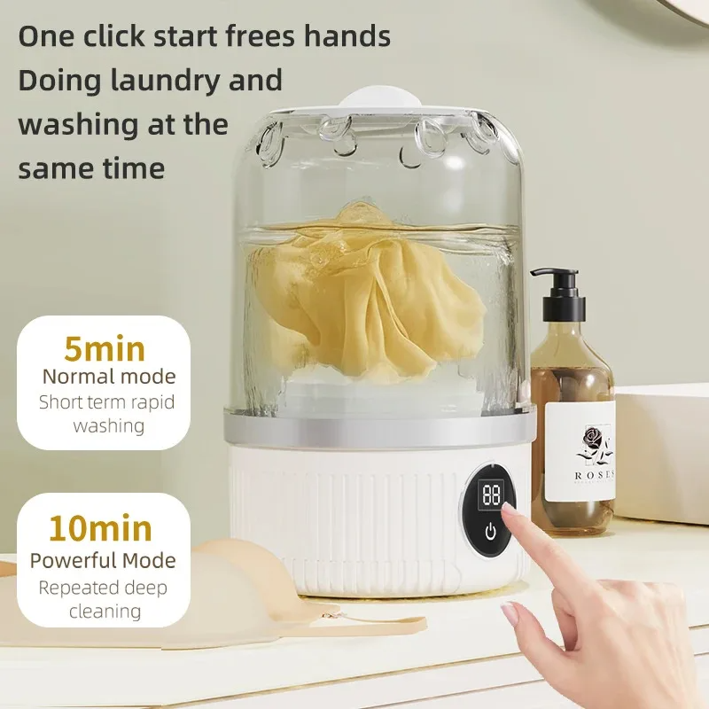 Baby Clothing Washing Machine - Wireless washing machine portable underwear cleaner
