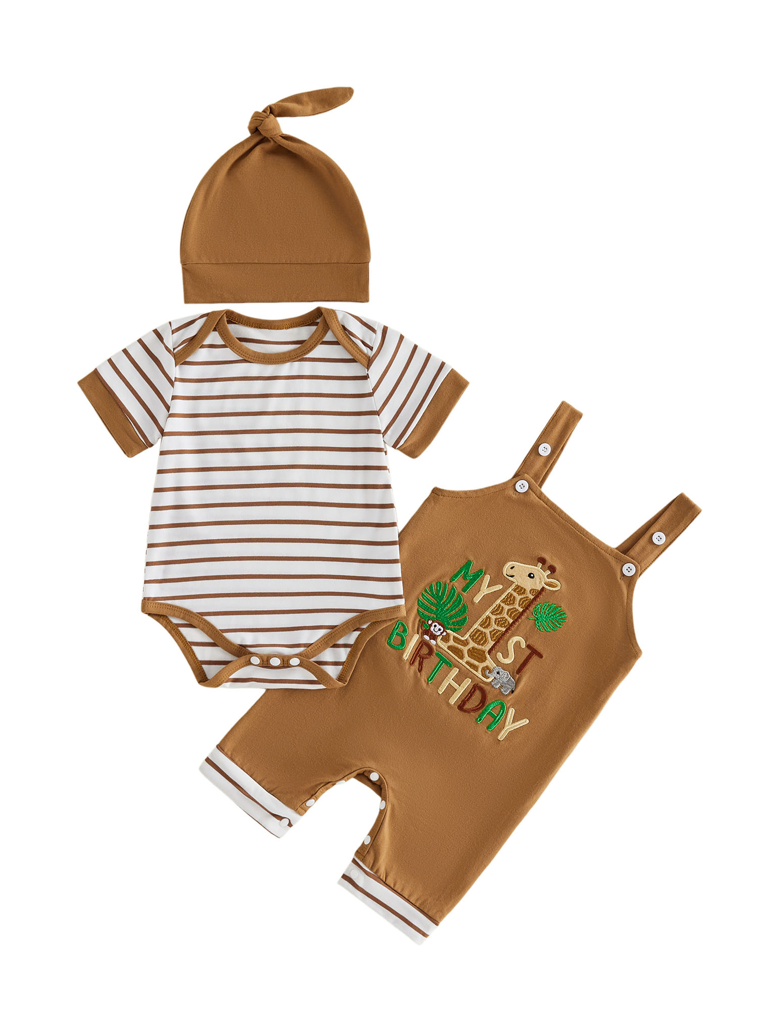 Baby Clothing Essentials Newborn - Infant Boys 3-Piece Set with Short