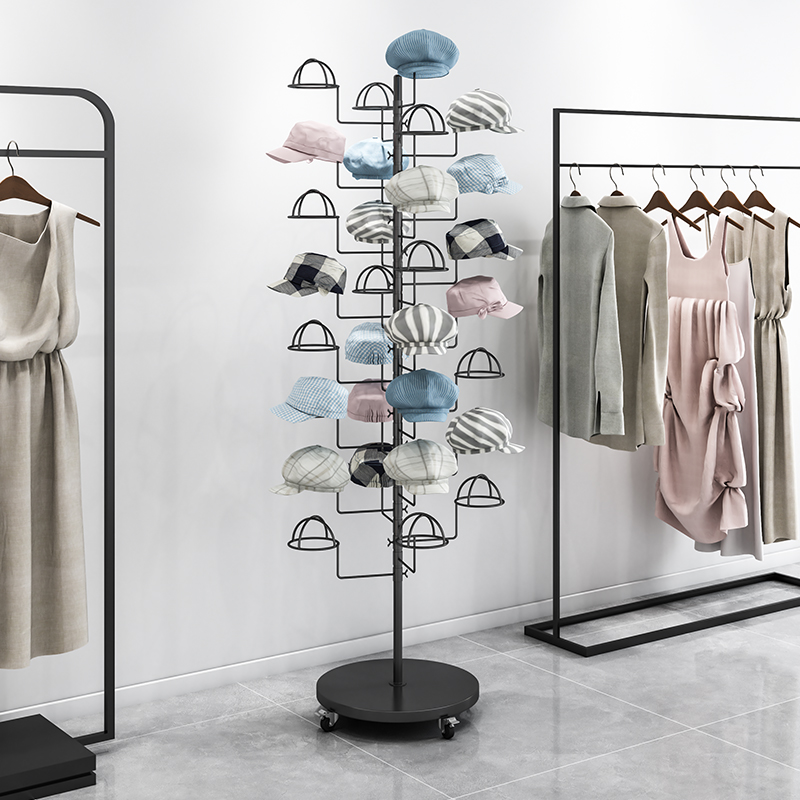 Baby Clothing Hanging Rack - Hat display stand Floor-to-ceiling women's clothing