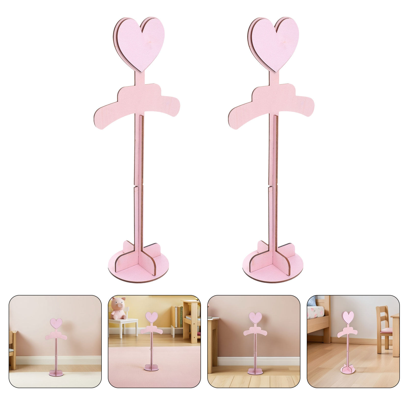 2PCS Baby T Shirt Display Stan - Baby Clothing Hanging Rack recension och pris