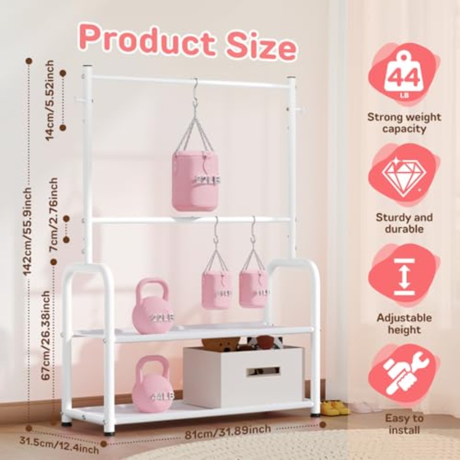 Clothing Rack with 2-Layer Sto - Baby Clothing Hanging Rack recension och pris