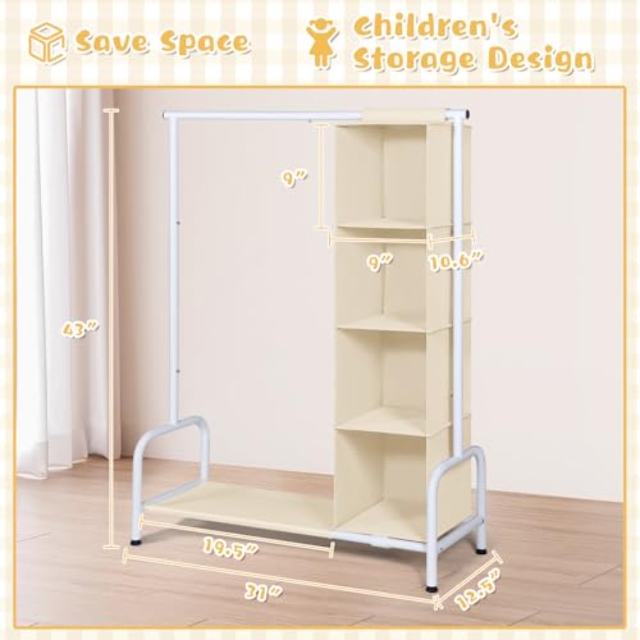 Clothing Rack with Hanging Org - Baby Clothing Hanging Rack recension och pris