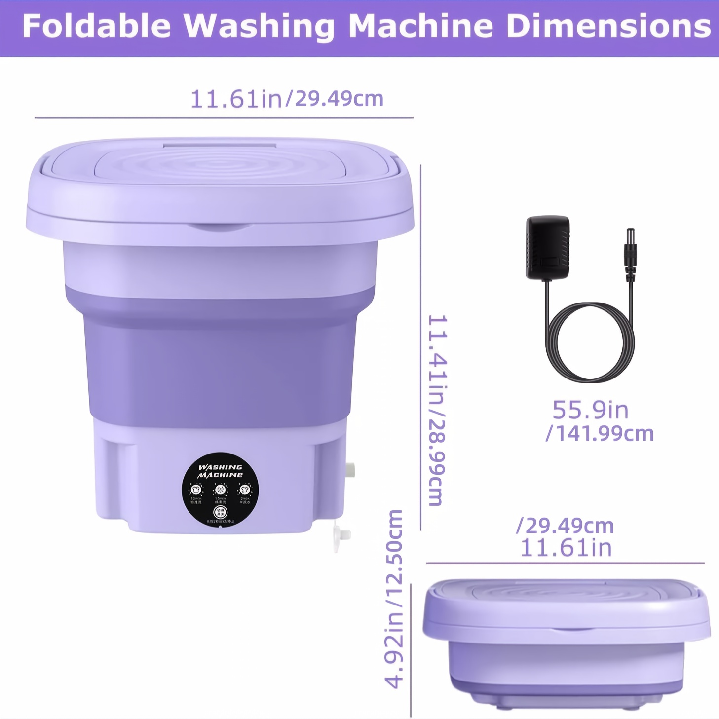 Portable Washing Machine with  - Baby Clothing Washing Machine recension och pris