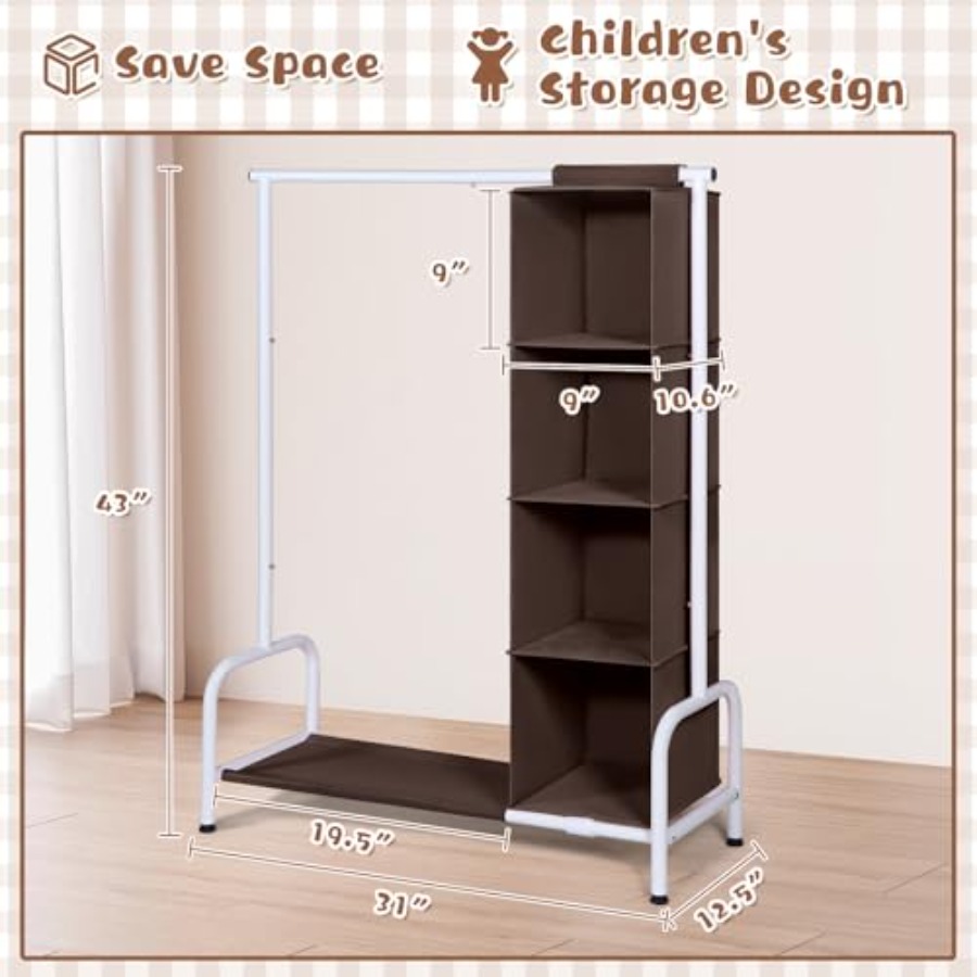 Clothing Rack with Hanging Org - Baby Clothing Hanging Rack recension och pris