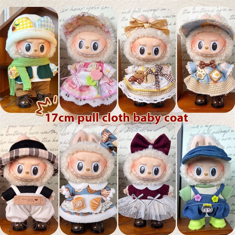 New 17cm Labubu Pendant With T - Baby Clothing High Quality recension och pris