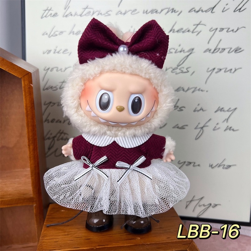 New 17cm Labubu Pendant With T - Baby Clothing High Quality recension och pris