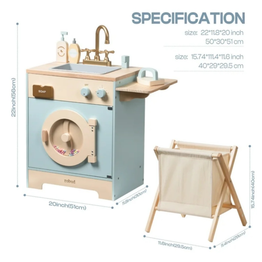 Robotime Robud Kitchen Washer  - Baby Clothing Washing Machine recension och pris