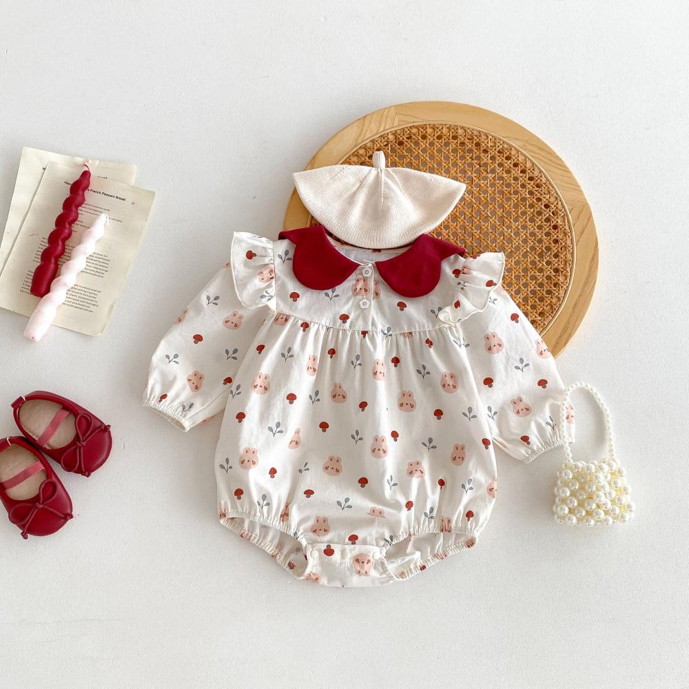 Cute Rabbit Printed Baby Jumps - Baby Clothing High Quality recension och pris