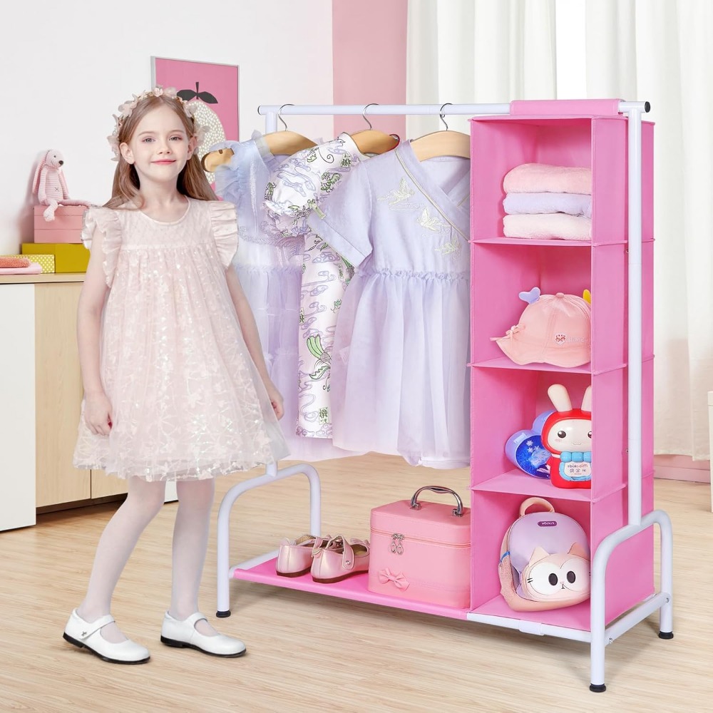 Tall Kids Clothing Rack with H - Baby Clothing Hanging Rack recension och pris