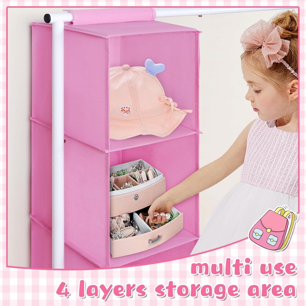 Tall Kids Clothing Rack with H - Baby Clothing Hanging Rack recension och pris