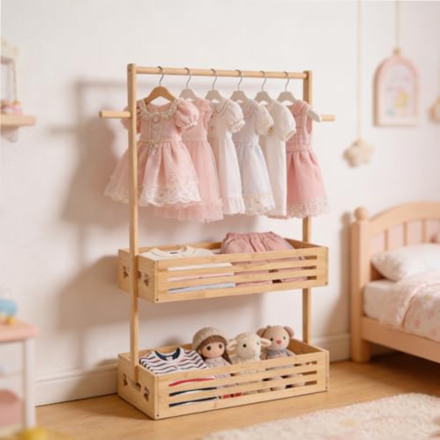 Extra Large Clothing Rack for  - Baby Clothing Hanging Rack recension och pris