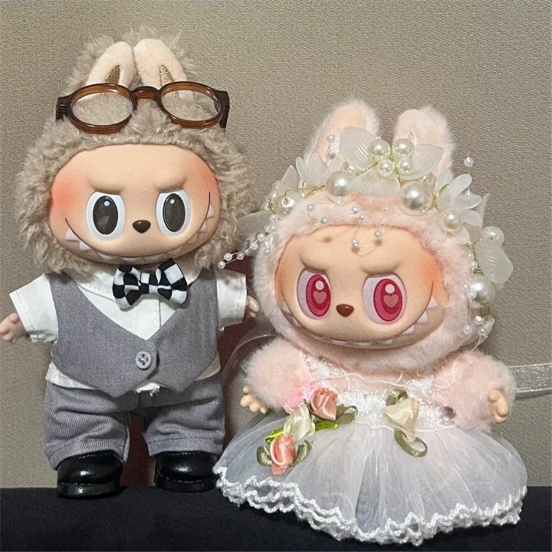 15 17cm For Labubu Doll Weddin - Baby Clothing Items recension och pris