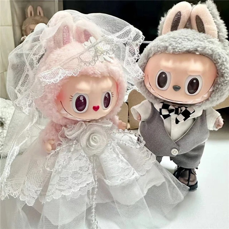 15 17cm For Labubu Doll Weddin - Baby Clothing Items recension och pris