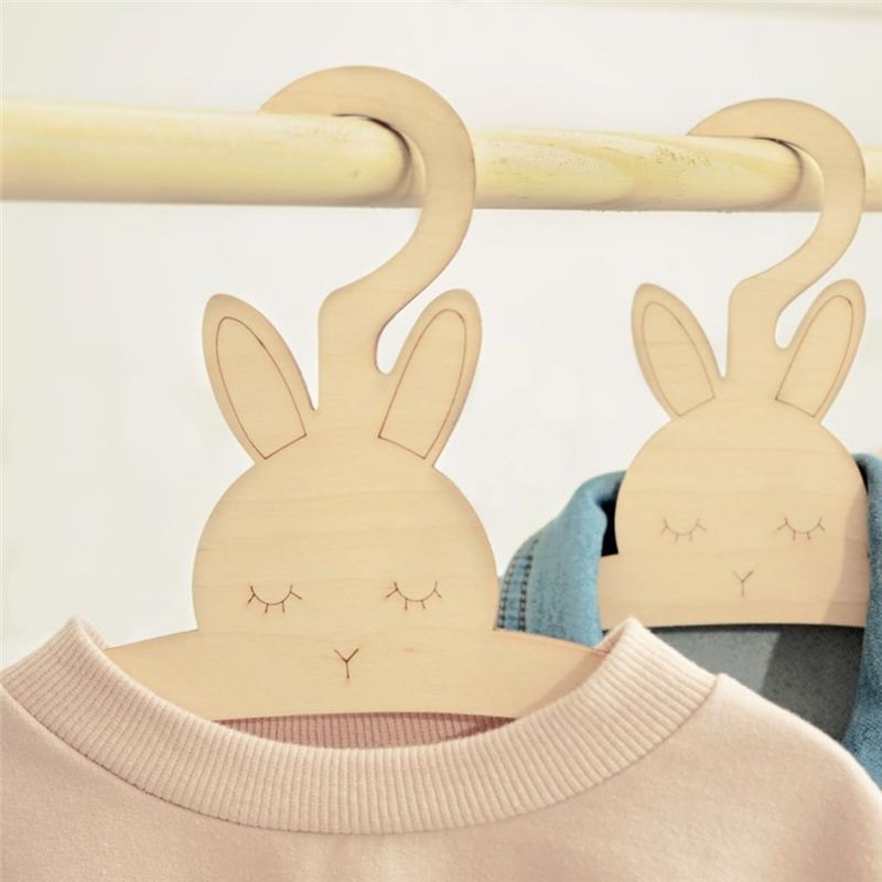 20PCS Cute Wooden Clothes Hang - Baby Clothing Hanging Rack recension och pris