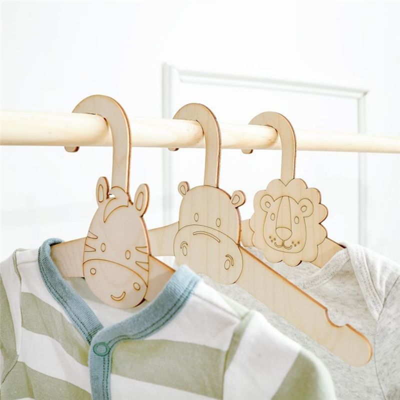 20PCS Cute Wooden Clothes Hang - Baby Clothing Hanging Rack recension och pris
