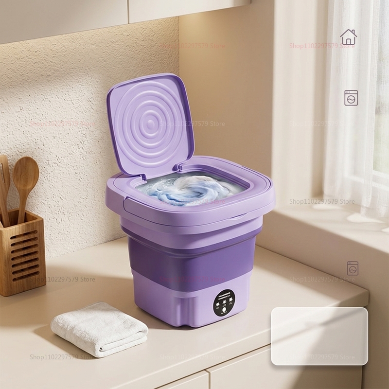 8L Portable Foldable Mini Wash - Baby Clothing Washing Machine recension och pris
