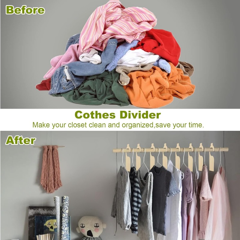 5PCS Blank Clothing Rack Divid - Baby Clothing Hanging Rack recension och pris
