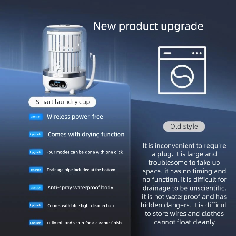 Multifunctional Portable Recha - Baby Clothing Washing Machine recension och pris