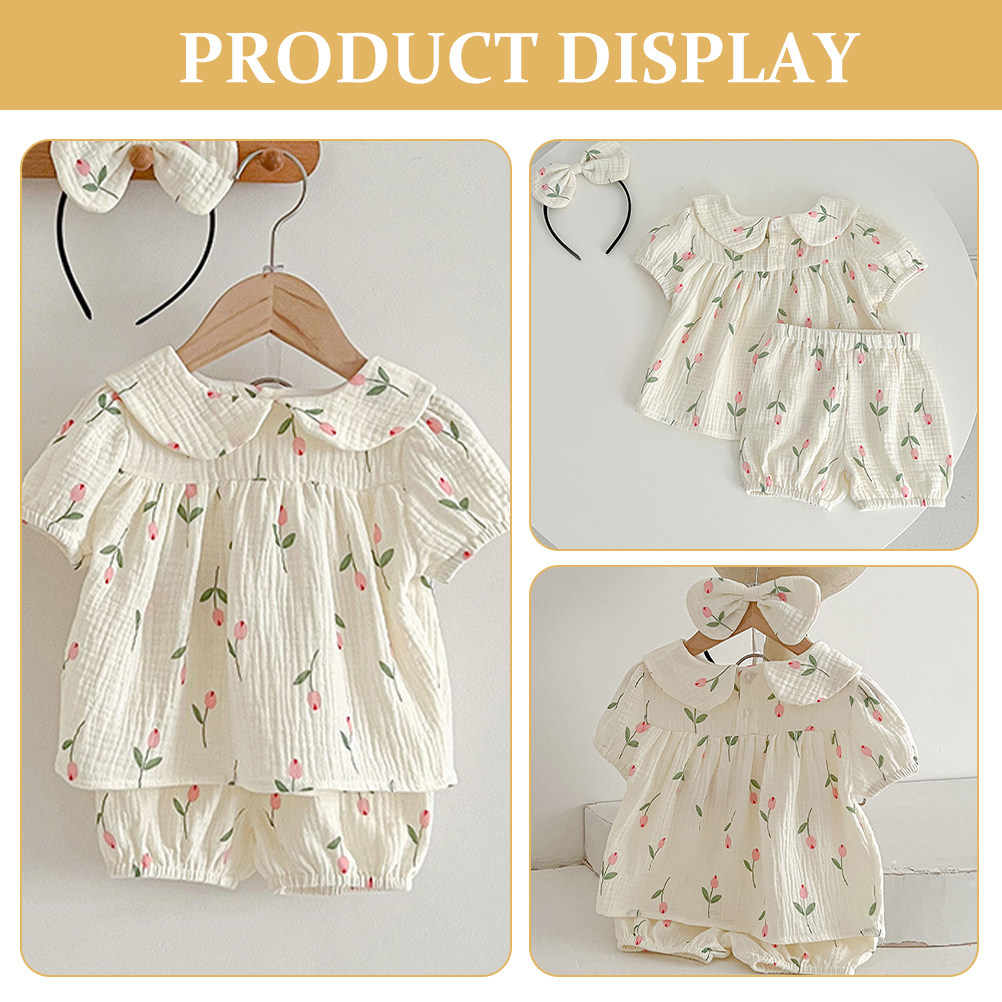 1Set Baby Girl Summer Short Sl - Baby Clothing Essentials Newborn recension och pris