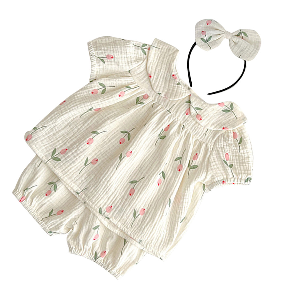 1Set Baby Girl Summer Short Sl - Baby Clothing Essentials Newborn recension och pris
