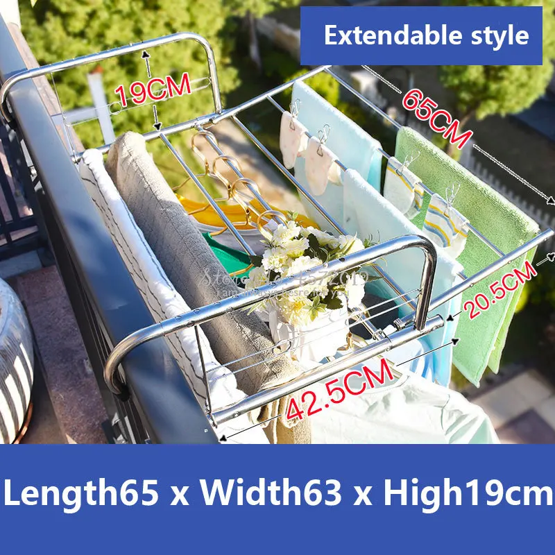 Extendable Stainless Steel Fol - Baby Clothing Hanging Rack recension och pris