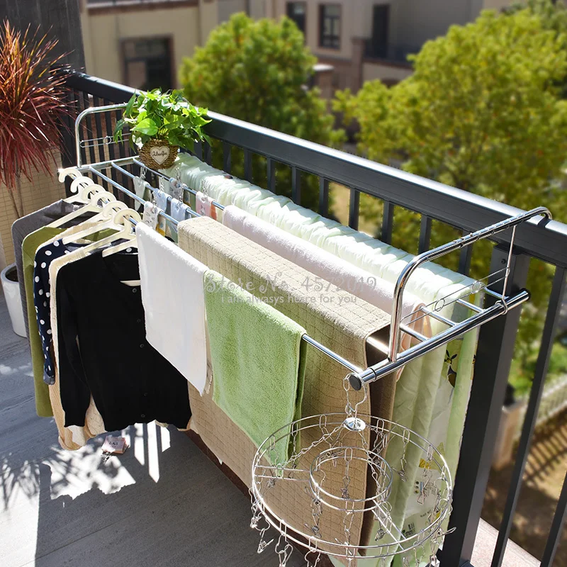 Extendable Stainless Steel Fol - Baby Clothing Hanging Rack recension och pris
