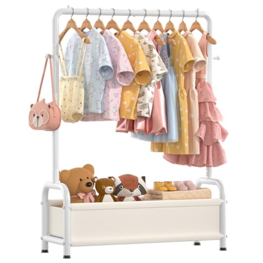 Clothing Rack with Storage She - Baby Clothing Hanging Rack recension och pris