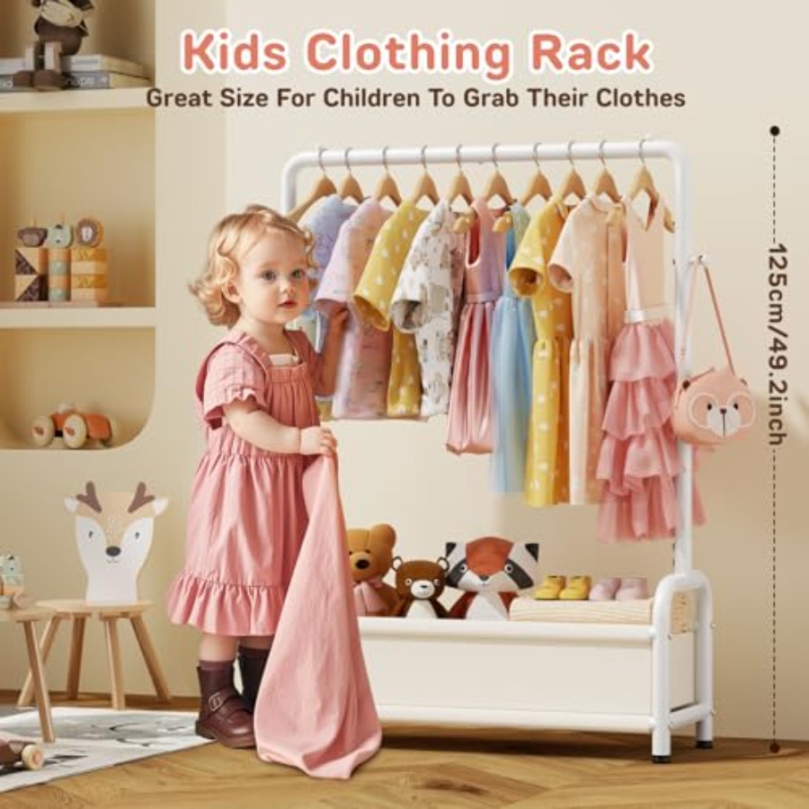 Clothing Rack with Storage She - Baby Clothing Hanging Rack recension och pris