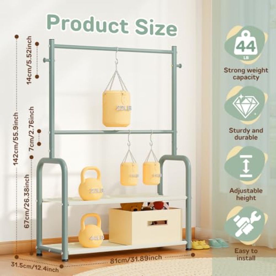 Clothing Rack with 2-Layer Sto - Baby Clothing Hanging Rack recension och pris
